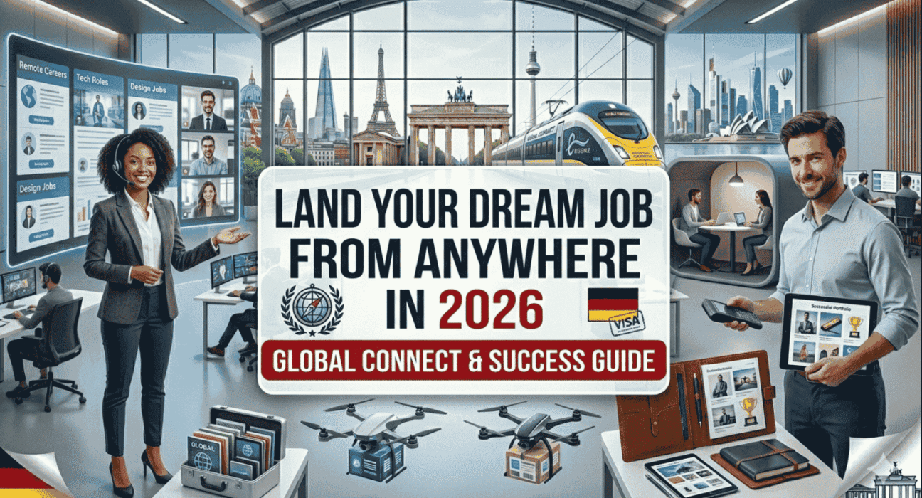 Land Your Dream Job from Anywhere in 2026: A Professional Guide to Remote Freedom In 2026, the dream of working from a beach in Thailand, a café in Lisbon, or your home office while earning a competitive salary is more achievable than ever. Remote work has matured into a stable, high-demand career path, with companies embracing global talent, AI boosting productivity, and digital nomad visas making long-term stays abroad seamless. As someone who's followed the blogging and remote work space for years (and built audiences around location-independent lifestyles), I can tell you: the opportunities are real, but success comes from strategy, not luck. This comprehensive guide draws from the latest 2026 trends — including FlexJobs reports on fastest-growing remote fields, evolving visa landscapes, and proven job-hunting tactics — to help you land your dream job from anywhere. Whether you're a beginner building skills or an experienced professional seeking better balance, here's how to make it happen. The Remote Work Landscape in 2026: What's Really Changed Remote and hybrid models have stabilized after years of flux. Key insights from recent data: Fully remote postings grew in high-skill categories like tech, AI, and operations (FlexJobs 2025–2026 analysis shows at least 19% jumps in top fields). Hybrid is now the default for many roles, but pure remote thrives in specialized areas. Outcome-based performance (results over hours) is replacing old metrics, giving location-independent workers an edge. AI tools are essential — they transform workflows, making independent remote pros more valuable. Digital nomad visas exceed 50 countries, with Europe (Spain, Malta, Portugal) leading for tax perks and renewability. The competition is fierce, but targeted applicants who demonstrate remote-readiness win. In-Demand Remote Jobs That Pay Well in 2026 Focus on roles with strong remote growth and six-figure potential. Here's a quick, mobile-friendly overview of proven high-demand options (averages from FlexJobs, Payscale, and industry reports): Job TitleAverage Annual Salary (USD)Essential Skills for 2026Software Engineer$97,000 – $150,000+Python/JavaScript, cloud (AWS/Azure), AI integrationAI/GenAI Specialist$120,000 – $300,000+Prompt engineering, machine learning basics, ethical AI These fields lead remote postings — tech and AI dominate because companies need results without office presence. Other rising categories include product management, data analysis, cybersecurity, and operations roles (often $90K–$160K with fewer meetings). Top Digital Nomad Visa Destinations for 2026 Secure income first, then relocate legally. Leading options balance low requirements, quality of life, and tax advantages: CountryMinimum Monthly Income (Approx. USD)Stay & Key BenefitsSpain~$2,760Up to 5 years renewable; preferential taxesThailand~$1,500 – $2,0005-year DTV visa; long stays, low costs Spain and Malta top indexes for tax perks (e.g., 0% on foreign income in Malta for some), while Thailand offers beach life with easy extensions. Always verify on official sites (e.g., exteriores.gob.es for Spain, thaievisa.go.th for Thailand) — rules evolve. Step-by-Step Strategy to Land Your Remote Dream Job Define Your Target Role Pick one niche (e.g., AI specialist or software engineer). Clarity beats mass applications. Build Remote-Ready Proof Master AI-assisted tools (ChatGPT for productivity, Midjourney for creatives). Create a portfolio or GitHub projects showing impact. Highlight independence: "Managed distributed projects across time zones with zero oversight." Optimize Your Application Materials Tailor resumes for ATS: Include keywords like "fully remote," "global team," "outcome-driven." Add a short intro video (1–2 minutes) — many recruiters watch before resumes. LinkedIn: Use a professional banner saying "Open to Remote Worldwide" and post value (tips, case studies). Hunt on the Right Platforms We Work Remotely, Remote OK, FlexJobs (curated, scam-free). LinkedIn + niche boards (e.g., Built In for tech). Direct outreach: Message remote-first companies (GitLab, Zapier) via cold email/LinkedIn. Network & Stand Out Join Reddit (r/digitalnomad, r/RemoteJobs), LinkedIn groups. Share content: One viral post can lead to offers. Apply 10–20 targeted roles/week — quality > quantity. Secure the Visa & Logistics Prove income for nomad visas (bank statements, contracts). Get global insurance (SafetyWing/Pacific Prime). Use tools like Starlink for reliable internet anywhere.
